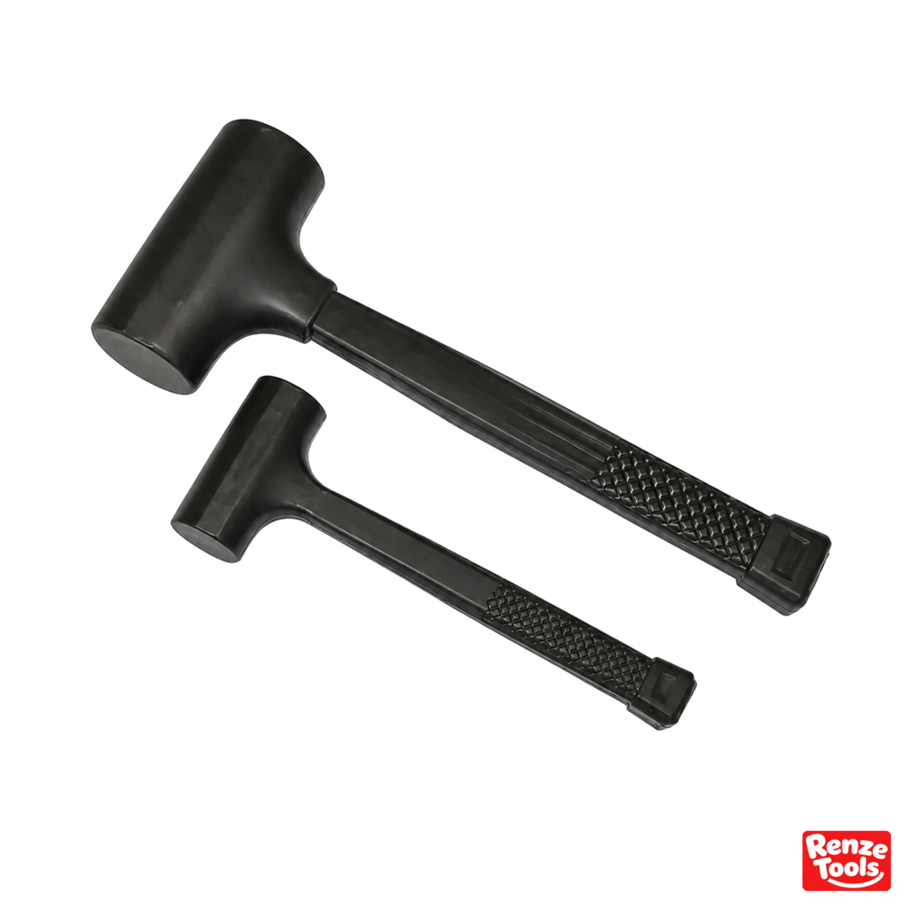 Dead blow rubber hammer