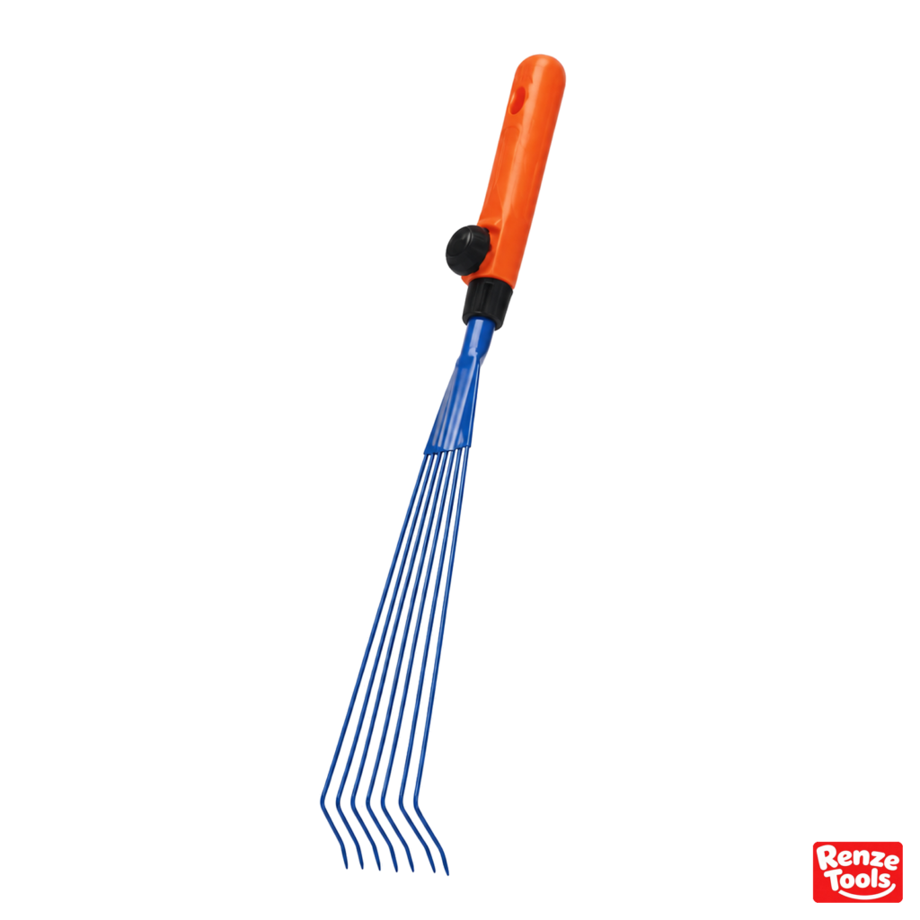 Garden fan rake